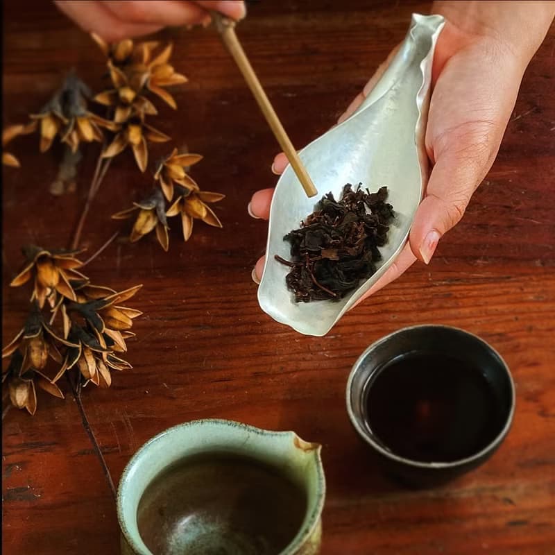 丰采/純銀茶則/茶席道具