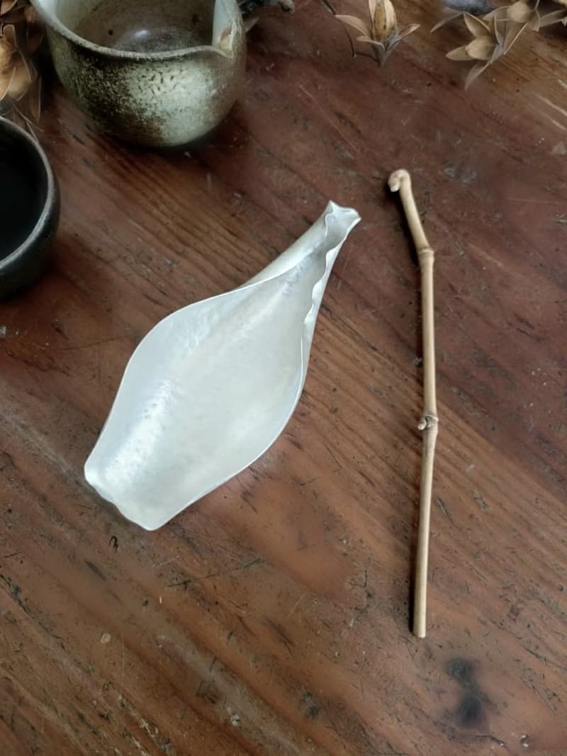 丰采/純銀茶則/茶席道具