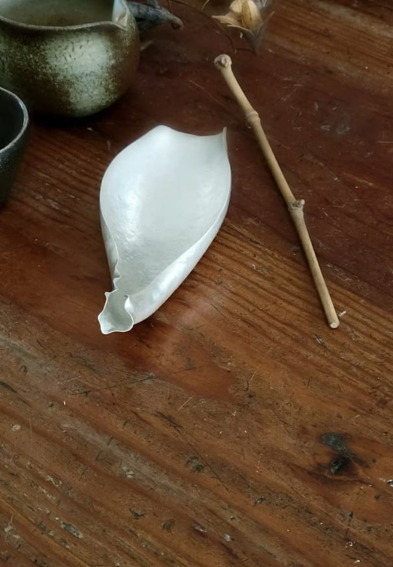 丰采/純銀茶則/茶席道具