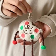 Cookieman聖誕限定白巧糖霜創意可愛曲奇餅干人掛飾毛絨玩