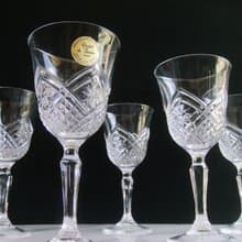 【老時光 OLD-TIME】早期二手法國水晶玻璃杯組(一組五杯)