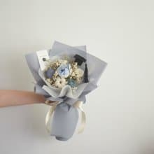 /畢業乾燥花束棉花款/教師節 畢業季 情人節