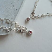 999純銀 彩色藍寶石 尖晶石 天然石 925純銀 手鍊 對鍊 免費包裝