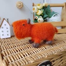 Capybara soft toy orange cute. Holiday gift. Stuffed capybara plush toy