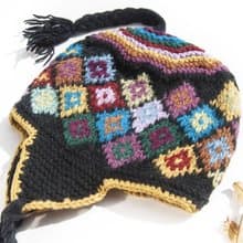 針織純羊毛帽/手工內刷毛毛帽/針織毛帽/飛行毛帽/毛線帽-南美洲