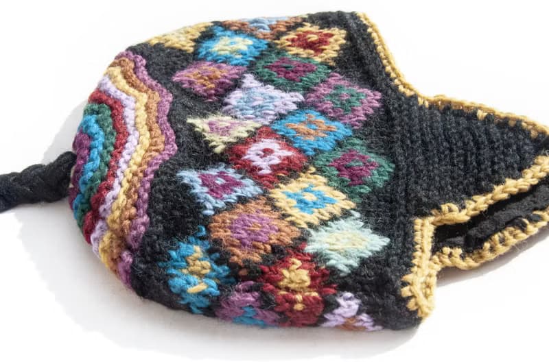 針織純羊毛帽/手工內刷毛毛帽/針織毛帽/飛行毛帽/毛線帽-南美洲