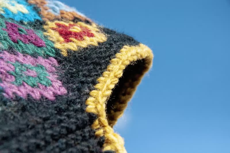 針織純羊毛帽/手工內刷毛毛帽/針織毛帽/飛行毛帽/毛線帽-南美洲