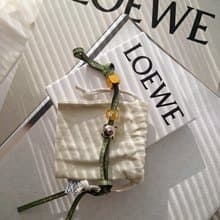 中古品 帶塵袋盒 Loewe 骰子小豬流蘇包包掛飾 掛件 鎖匙扣鑰匙圈
