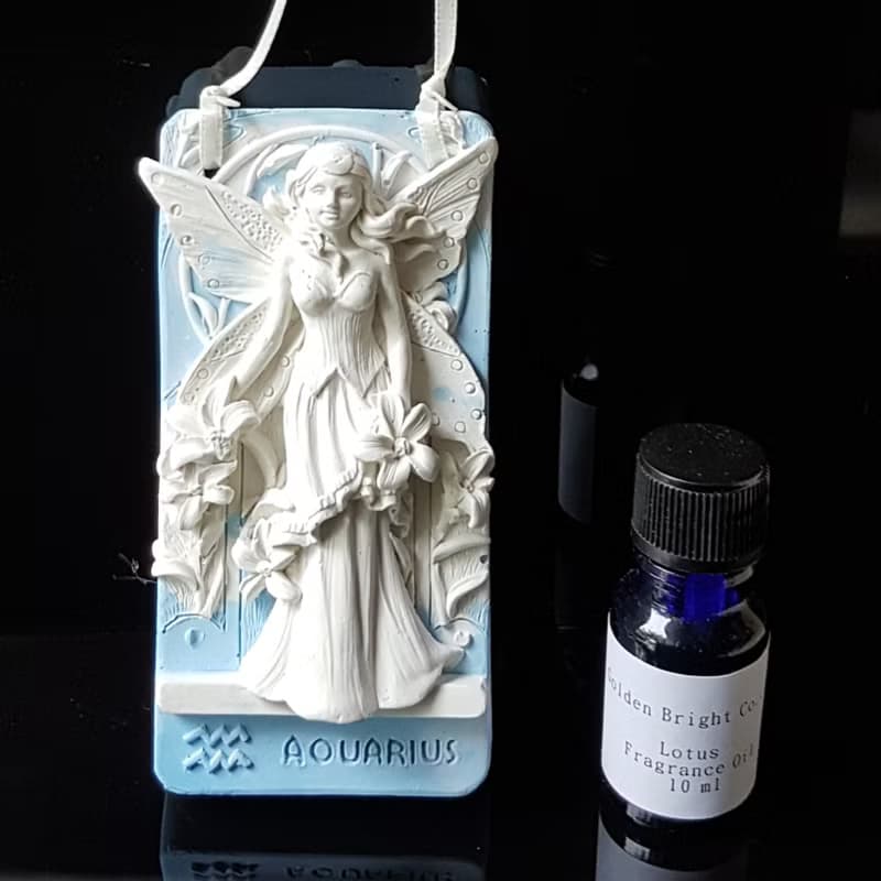 禮品套組  水瓶座花仙子擴香石搭配10ML精油/香精