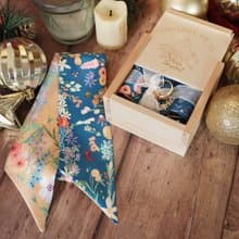 【聖誕飾品】聖誕雪鹿絲巾扣 + 絲巾領帶 禮物包裝