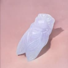 【一鳴驚人】紫羅蘭翡翠玉蟬 | 天然緬甸玉翡翠A貨 | 送禮