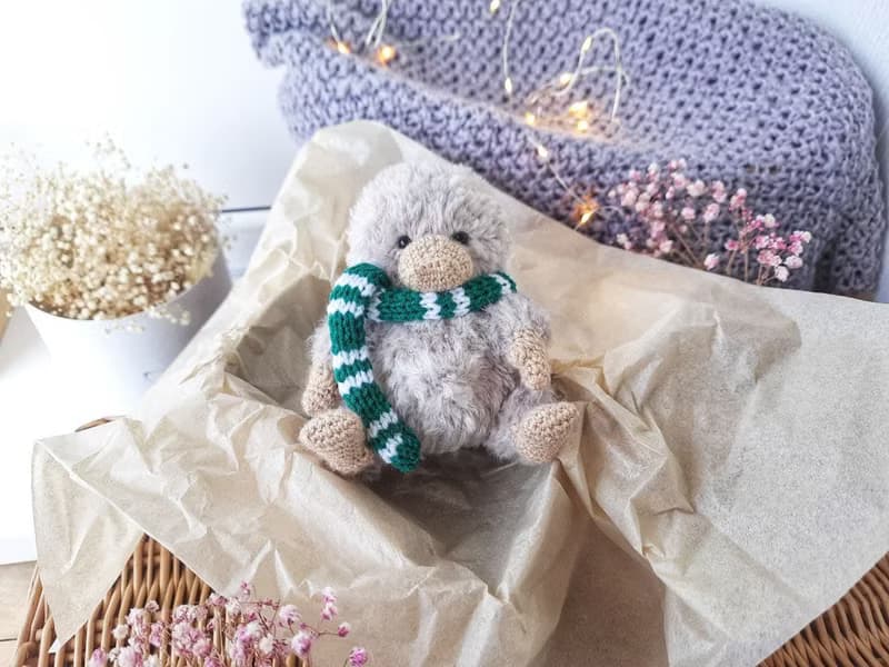Stuffed Baby Niffler from the movie Fantastic Beasts. Scamander Fantasy creature