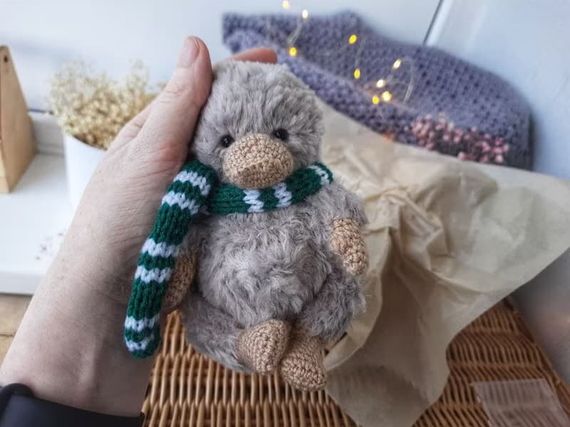 Stuffed Baby Niffler from the movie Fantastic Beasts. Scamander Fantasy creature