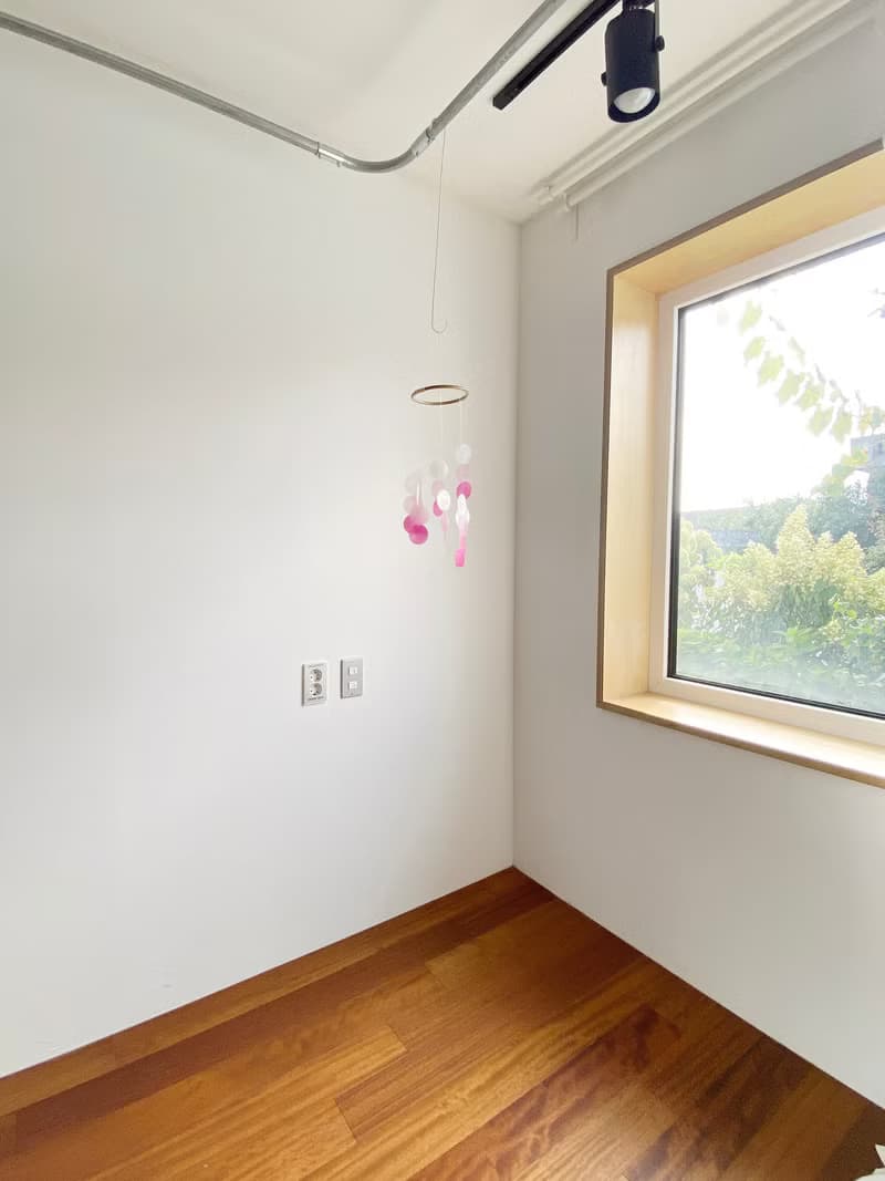 PRE-MADE | Italian Xylophone_Pink Circle | Shell Wind Chime Mobile | #0-328