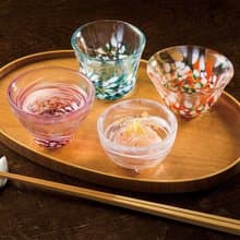日本津輕 手作四季清酒杯禮盒組(含木盒)