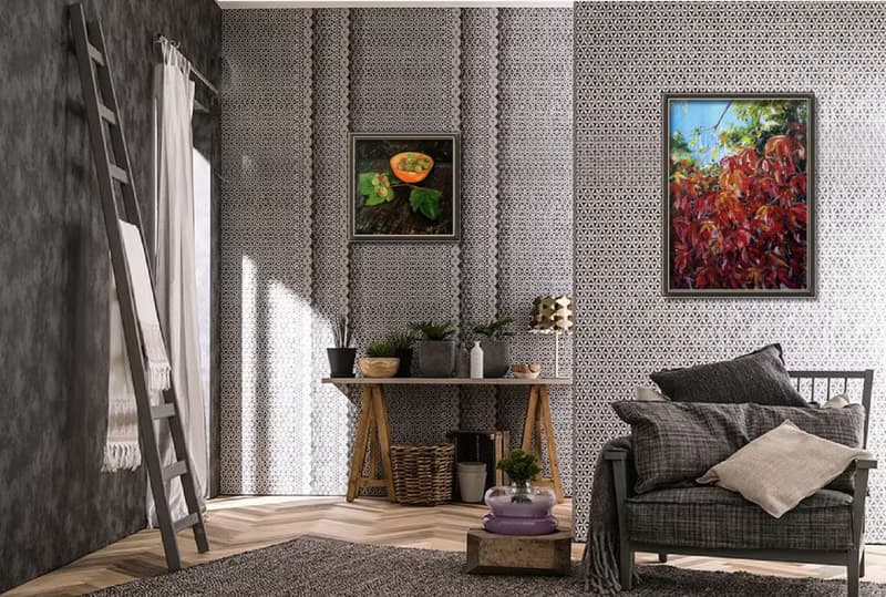 現代綠葡萄靜物原創繪畫暖色調餐廳藝術裝飾