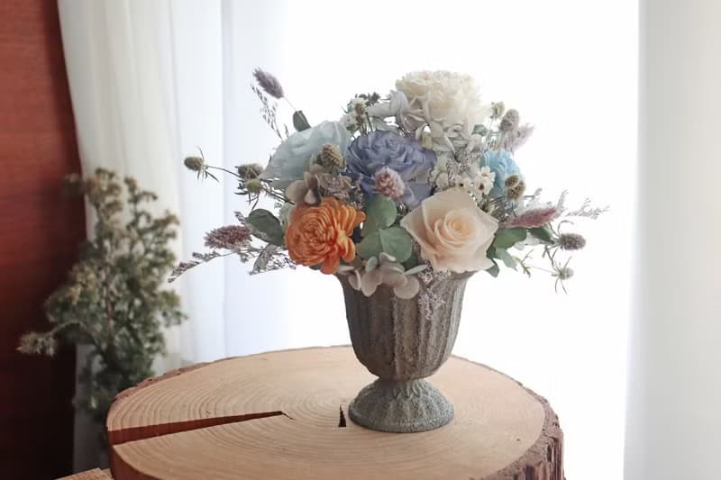 - 歐風小盆花 - 永生花 乾燥花 索拉花 盆花 開幕禮 新居禮 賀禮