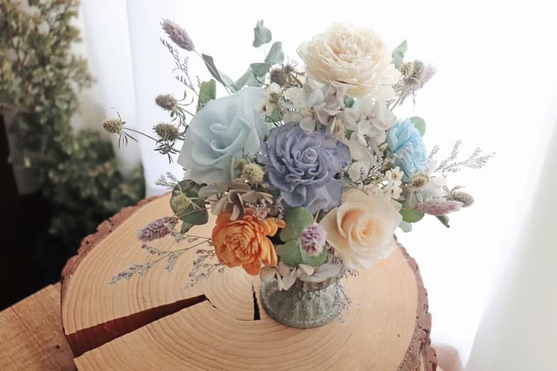 - 歐風小盆花 - 永生花 乾燥花 索拉花 盆花 開幕禮 新居禮 賀禮