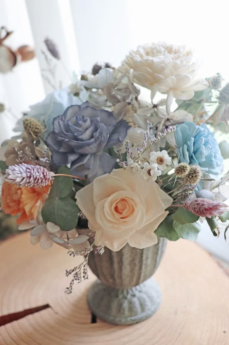 - 歐風小盆花 - 永生花 乾燥花 索拉花 盆花 開幕禮 新居禮 賀禮