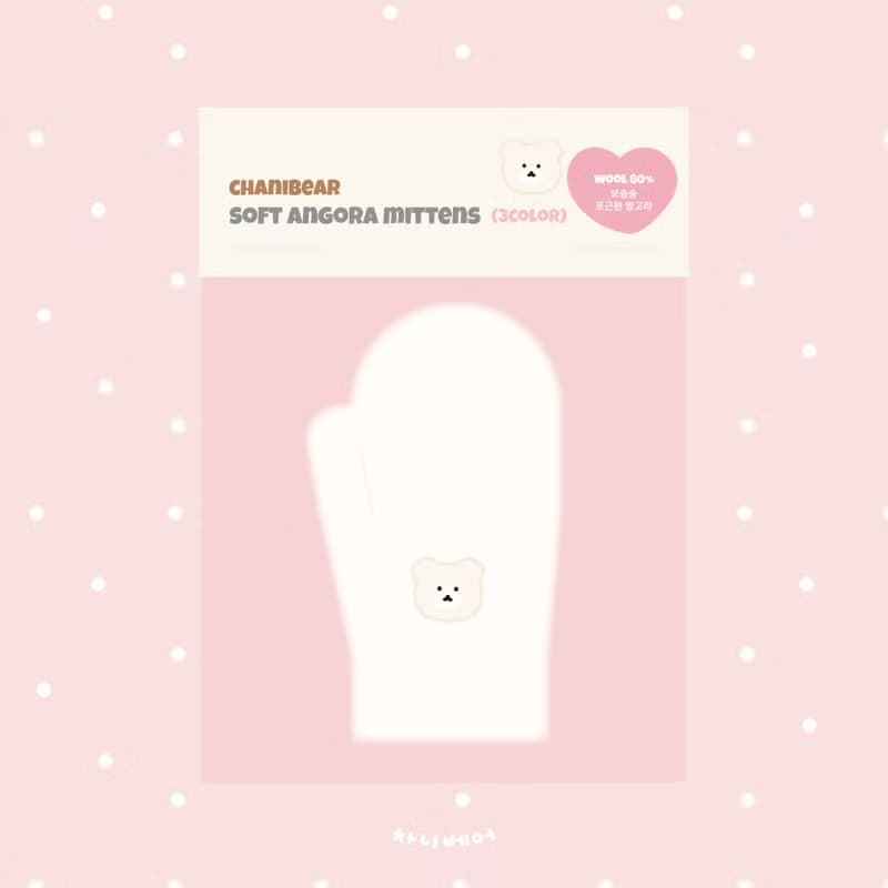 chanibear soft angora mittens (3color)