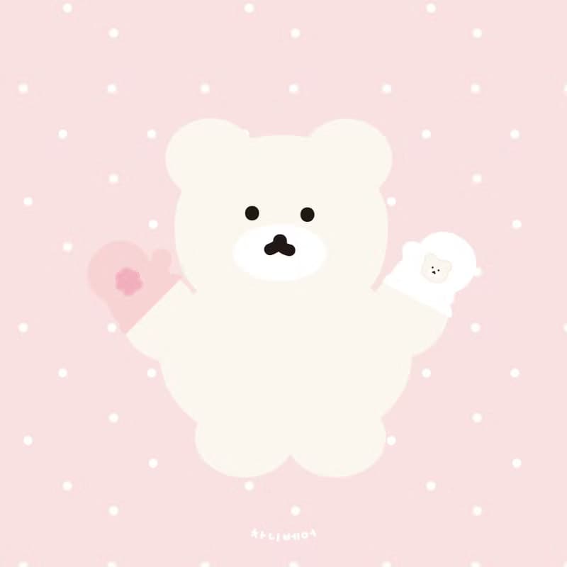 chanibear soft angora mittens (3color)