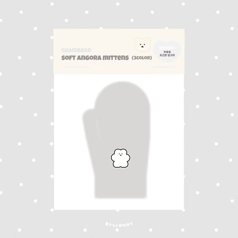 chanibear soft angora mittens (3color)