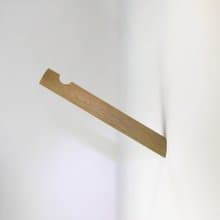 Oak wood wall hook.Minimalist wall storage. Macramé holder. Plant rack hanger.