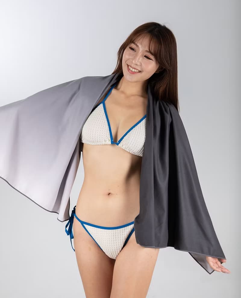 萬用快乾巾/浴巾/海灘巾/毛巾-經典漸層。午夜灰 (畢業禮物)