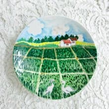 手繪陶瓷 • 愜意田園 • 點心盤圓碟