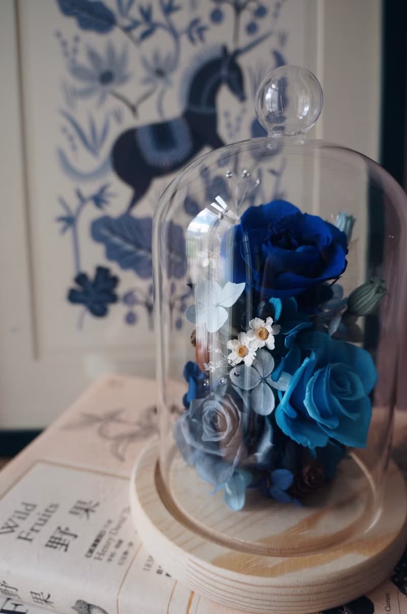 玻璃鐘罩 母親節花禮 畢業花禮 永生花禮 開幕花禮 生日花禮