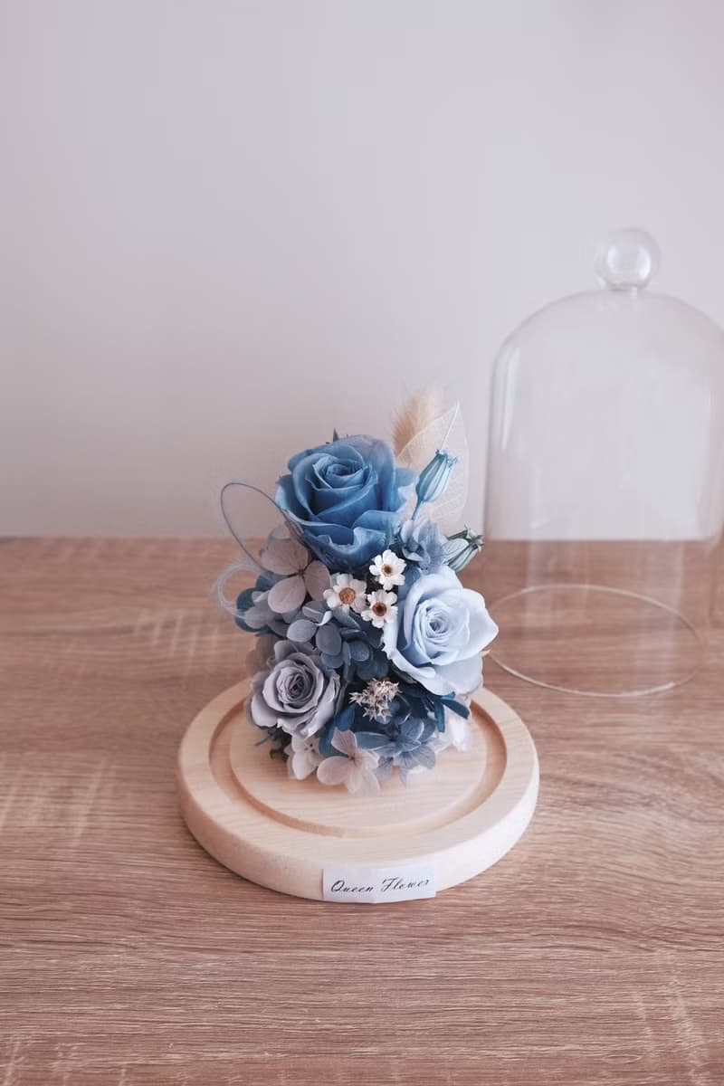 玻璃鐘罩 母親節花禮 畢業花禮 永生花禮 開幕花禮 生日花禮