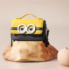 【滿額贈】Minions織物鑲牛皮革側孭袋 斜背包 小小兵 禮物 免運