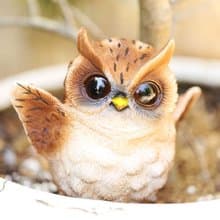 デバリエ mo02 【正規品】みみずくの置物 ミミズク フクロウの置物 フクロウ レジン製 ギフト かわいい 誕生日プレゼント