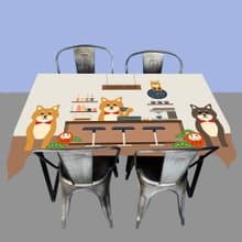 柴犬 桌布 露營