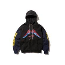 AECA Re-Gacy Zip Up Hoodie金屬製品翻玩撞色雙向全封拉鍊外套
