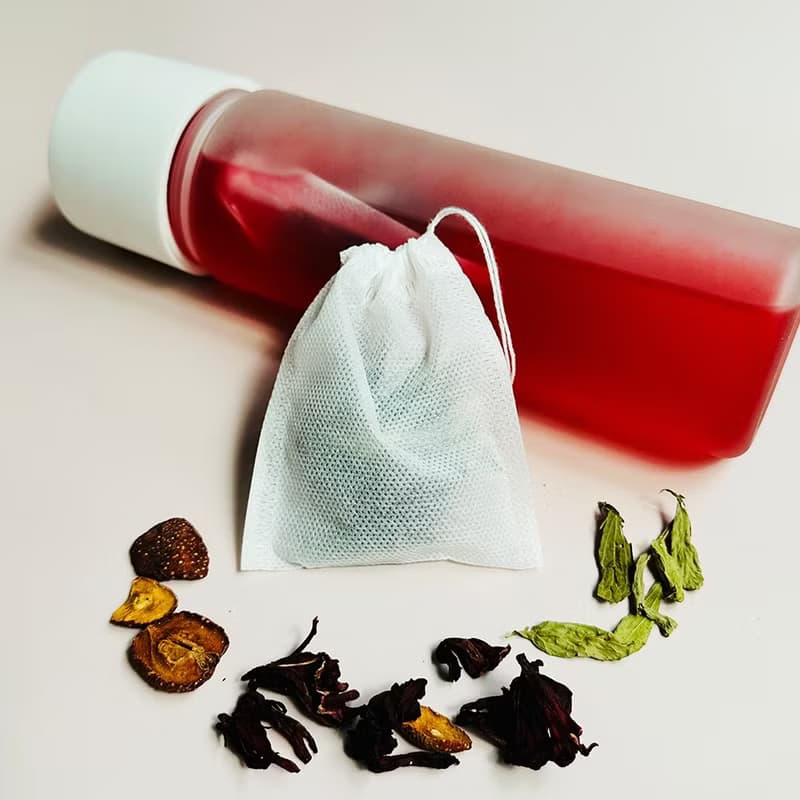 【冷泡熱泡都好喝】洛神仙楂飲(添加甜菊葉)|不織布茶袋|每袋10包
