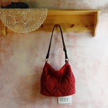 【現貨】Handmade手工編織/麻繩編織斜背包/肩背包/兩用包