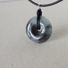 【金剛結】本命年【平安如意】冰烏雞翡翠韓國蠟線項鍊NB18招財