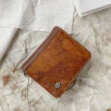 Compact Vegan Zip Wallet - Spice Brown