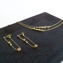 原味 / 交集 - 黃銅手鍊 2way耳環套組