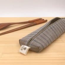 【紙布家】紙線編織 大餐具袋 波紋灰