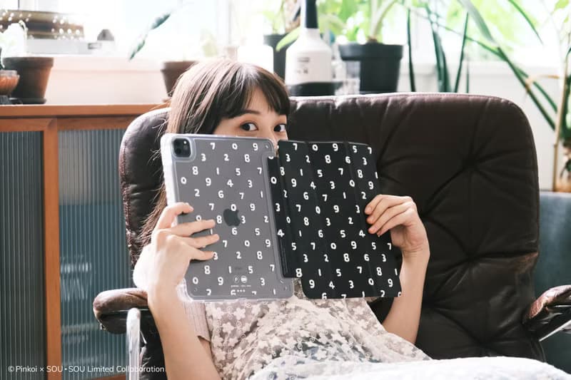 【Pinkoi x SOU・SOU】黑白十數  IPAD 防摔平板保護殼