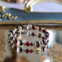 治癒7A紅幽靈婦科手鍊原礦設計 /  皇室的恩寵 - 紅幽靈-石榴石