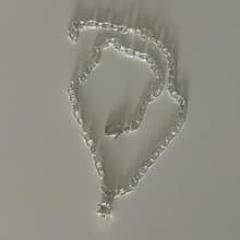 haime bold chain white quartz necklace