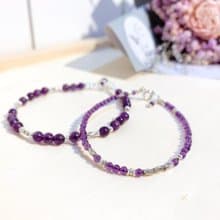 Ops Amethyst silver bracelet-紫水晶/純銀/禮物/手鍊/靈性/紫色