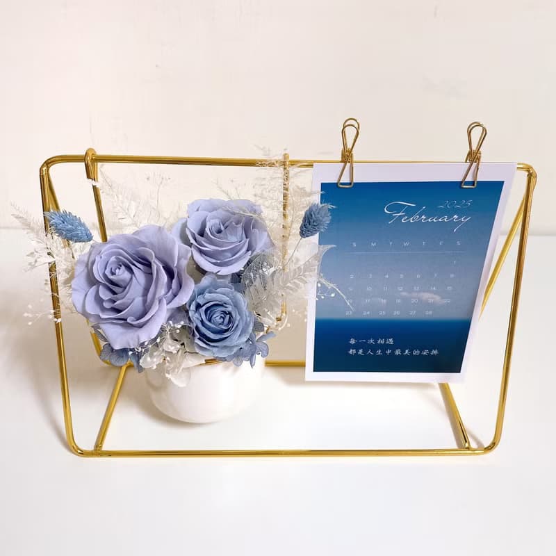 永生花留言夾 質感桌飾・開幕/生日/升遷祝福推薦