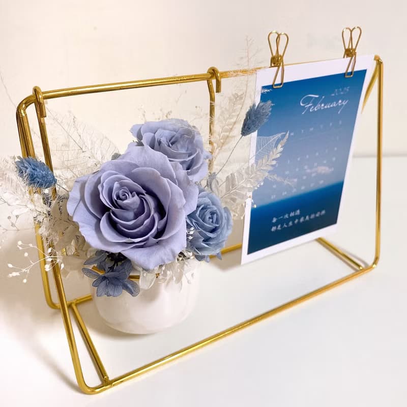 永生花留言夾 質感桌飾・開幕/生日/升遷祝福推薦