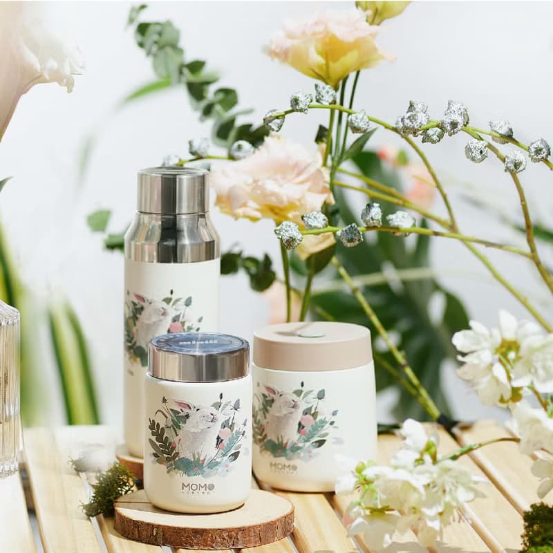 限定 | 日本 MOMOCONCEPT 魔法花園兔 小立方保溫杯 260ml