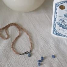 Brown Sugar & Blue Salt Jade Necklace
