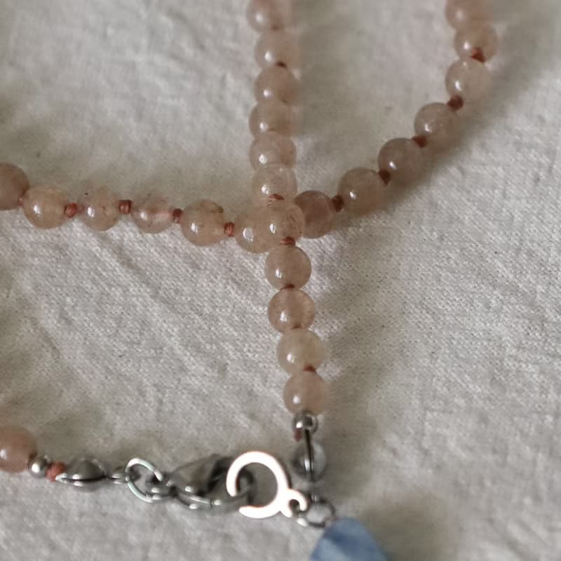 Brown Sugar & Blue Salt Jade Necklace